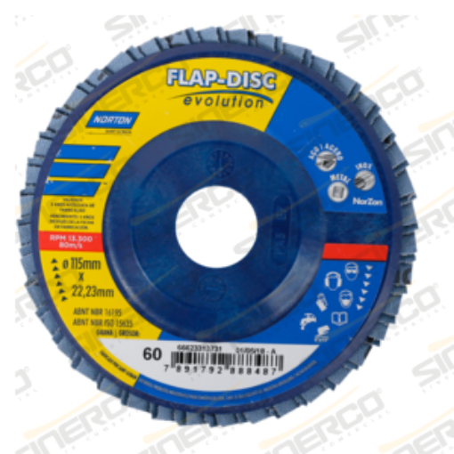Imagen de DISCO LAMINADO T29 AZUL R822 7X7/8 P60
