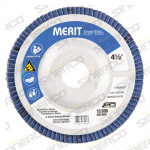 Imagen de DISCO FLAP MERIT 4-1/2"X7/8" G60 TIPO 29 C/10PZAS