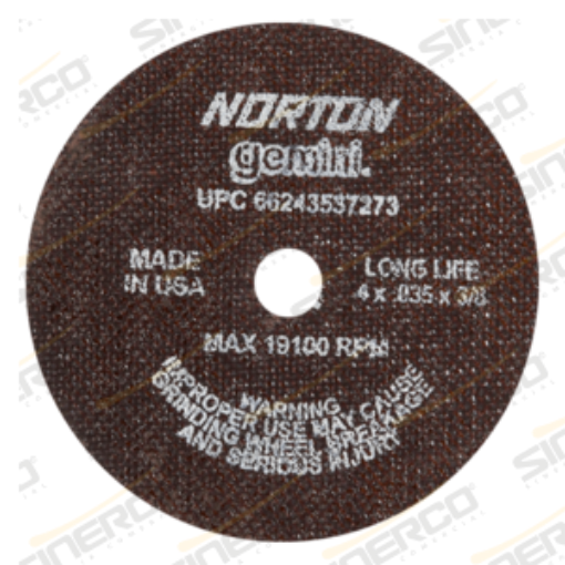 Imagen de DISCO CORTE PEQUE.T01 GEMINI LONG LIFE 4X.035X3/8"