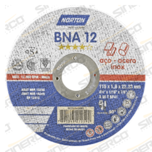 Imagen de DISCO CORTE DELGADO AZUL-T01 4-1/2" X 1/16" X 7/8"
