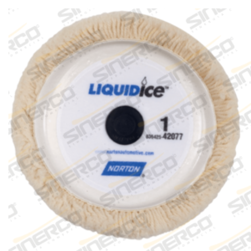 Imagen de BORLA P/PULIDO NORGRIP LIQUID ICE 3" -LANA NATURAL