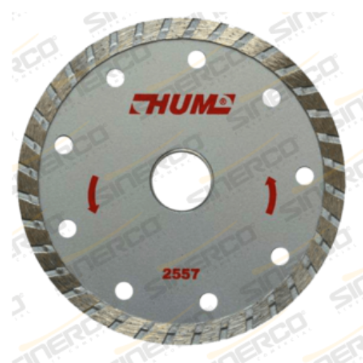 Imagen de 2557 DISCO DE DIAMANTE TURBO HUM 4-1/2"X0.08"X7/8"