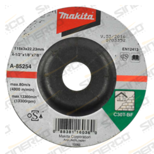 Imagen de DISCO CORTE PARA CONCRETO 4-1/2"X1/8"X7/8"
