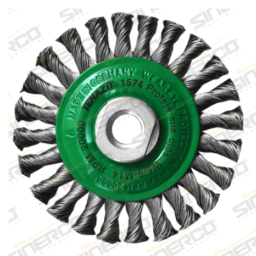 Imagen de 1574 CEPILLO CIRC. ALAMB TRENZ 4X0.020MR 3/8X7/8