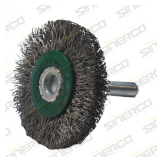 Imagen de 1649 CEPILLOS ALAMB ONDULADO C/VASTAGO 2X0.012X1/4