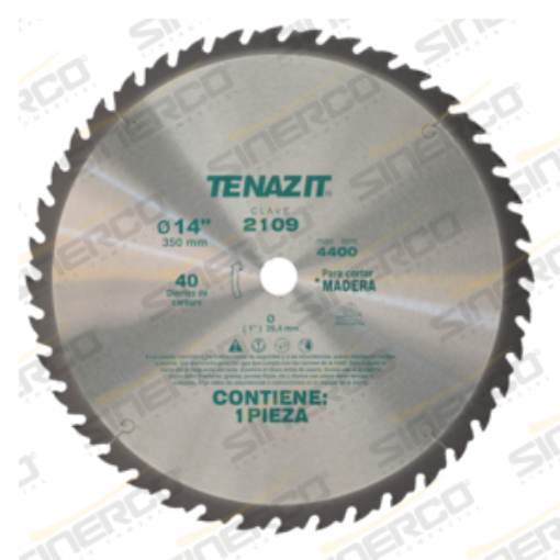 Imagen de 2109 SIERRA METALICA P/CORTE MADERA TENAZIT 14"X1"
