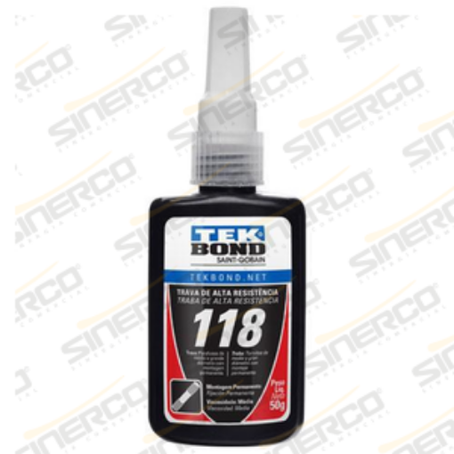 Imagen de TRABA ROSCAS AT 118 TEKBOND 50G TUBO APLICADOR ROJO