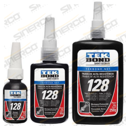 Imagen de TRABA ROSCAS AT 128 TEKBOND 10G TUBO APLICADOR ROJO