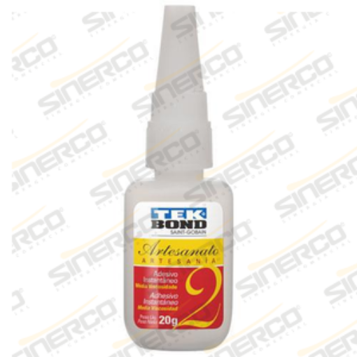 Imagen de ADHESIVO ARTESANIA NO.2 TEKBOND ARTESANIA 20G TUBO CAJA C/10 A TRANSPARENTE