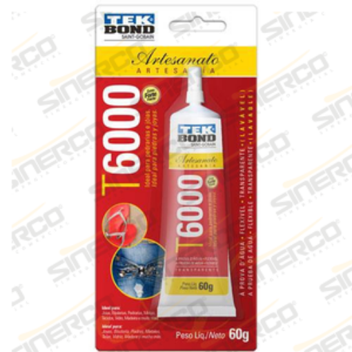 Imagen de ADHESIVO PERMANENTE  T600 TEKBOND ARTESANIA 60G BLISTER TRANSPARENTE