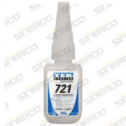 Imagen de ADHESIVO INSTANTÁNEO 721 TEKBOND 20G TUBO APLICADOR CAJA C/10 A