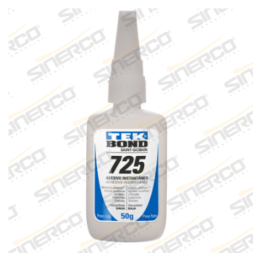 Imagen de ADHESIVO INSTANTÁNEO 725 TEKBOND 50G TUBO APLICADOR CAJA C/10 A