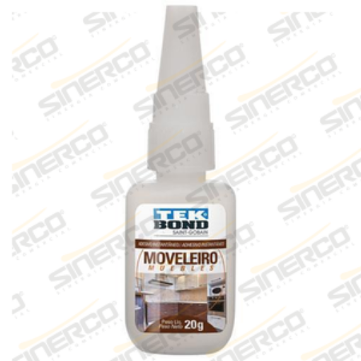 Imagen de ADHESIVO INSTANTÁNEO  TEKBOND MUEBLERO 20G TUBO CAJA C/10 A TRANSPARENTE