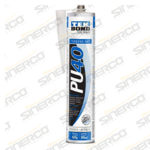 Imagen de SELLADOR POLIURETANO PU40 TEKBOND 310ML CARTUCHO BLANCO