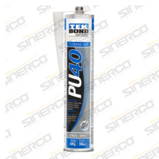 Imagen de SELLADOR POLIURETANO PU40 TEKBOND 310ML CARTUCHO GRIS