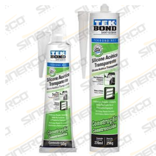 Imagen de SILICONA ACETICA CONSTRUCCIÓN TEKBOND 50G TUBO BLISTER
