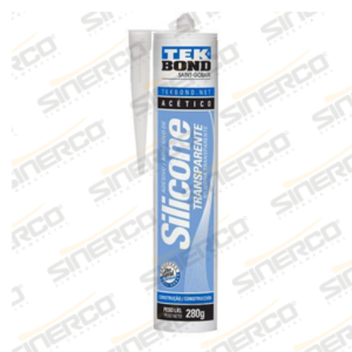 Imagen de SILICONA ACETICA USO GENERAL TEKBOND 280/290G/ML CARTUCHO TRANSPARENTE