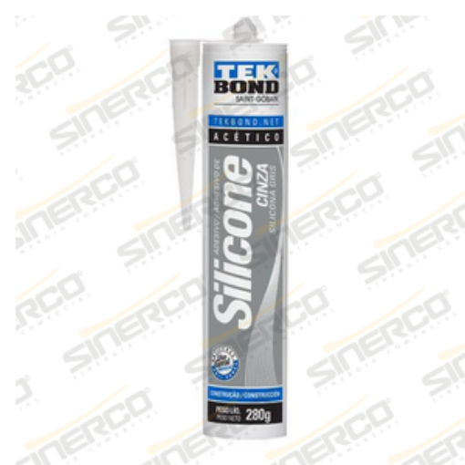 Imagen de SILICONA ACETICA USO GENERAL TEKBOND 280/290G/ML CARTUCHO GRIS