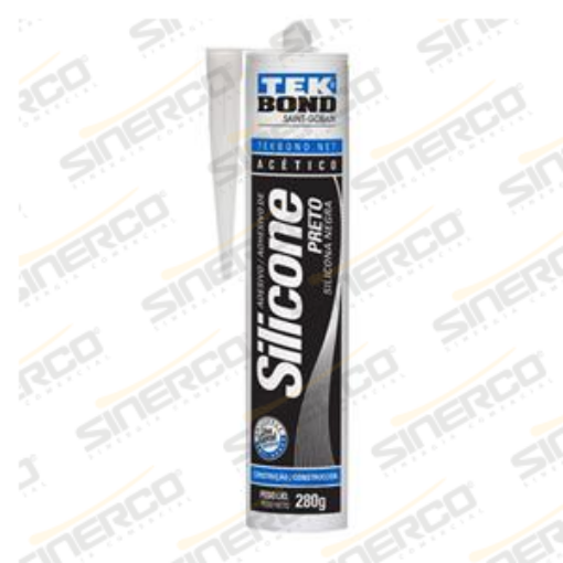 Imagen de SILICONA ACETICA USO GENERAL TEKBOND 280/290G/ML CARTUCHO NEGRO