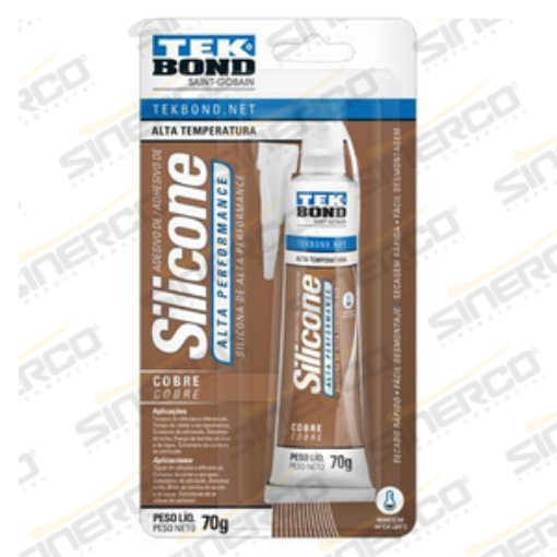 Imagen de SILICONA NEUTRA ALTA PERFORMANCE TEKBOND 70G COBRE