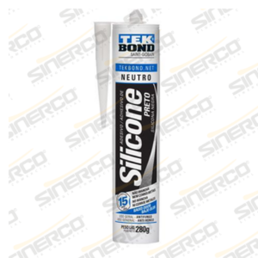 Imagen de SILICONA NEUTRA USO GENERAL TEKBOND 280/280G/ML CARTUCHO NEGRO