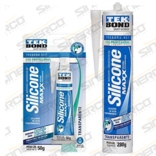 Imagen de SILICONA ACETICA ALTA PERFORMANCE MAXX TEKBOND 50G TUBO BLISTER