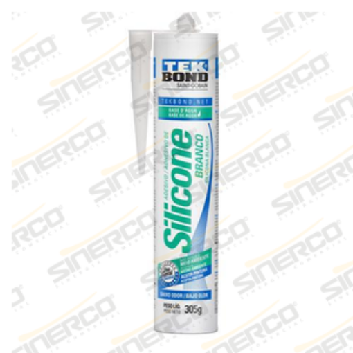 Imagen de SILICONA BASE AGUA TEKBOND 305/280G/ML CARTUCHO BLANCO