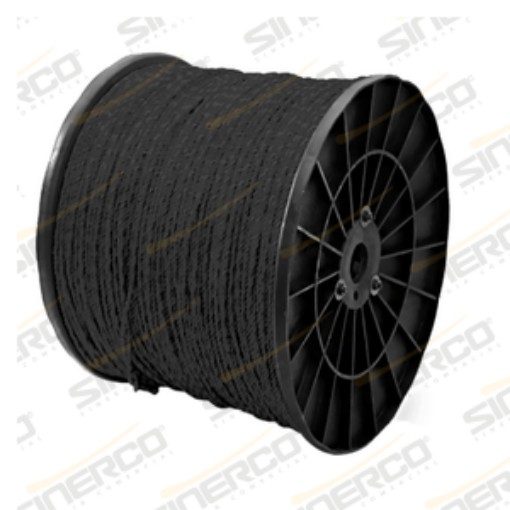 Imagen de CABLE POLIPROPILENO 06MM.-1/4" NEGRO KG