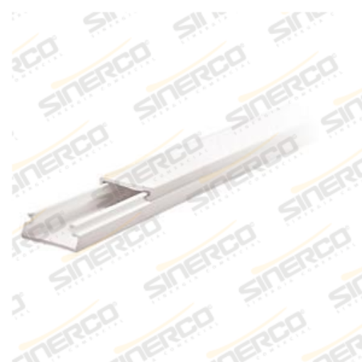 Imagen de CANAL 20X10 2.50 ML C/ADHESIVO 1 VIA PAQ C/40 PZAS