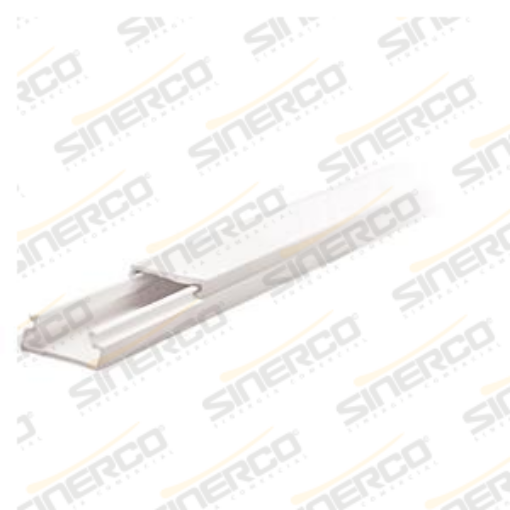 Imagen de CANAL 20X10 2.00 ML BLANCO 1 VIA PAQ CON 40 PZAS