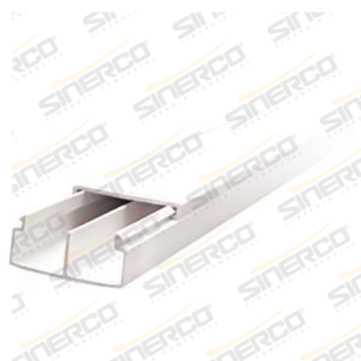 Imagen de CANAL 35X17 2.00 ML BLANCO 2 VIAS PAQ CON 20 PZAS