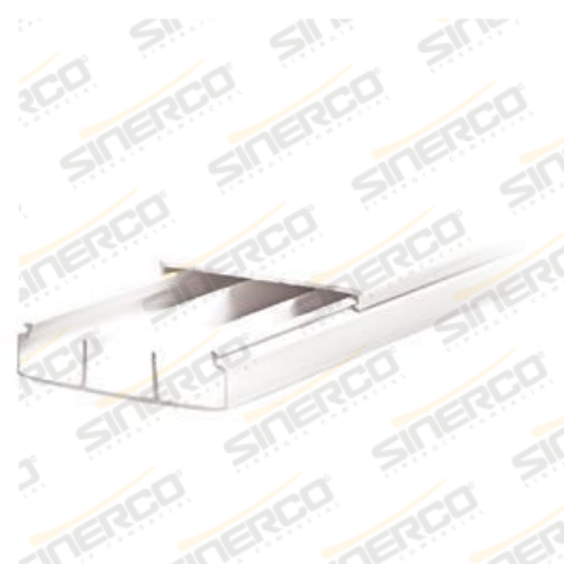 Imagen de CANAL 62X17 2.00 ML BLANCO 3 VIAS PAQ CON 10 PZAS