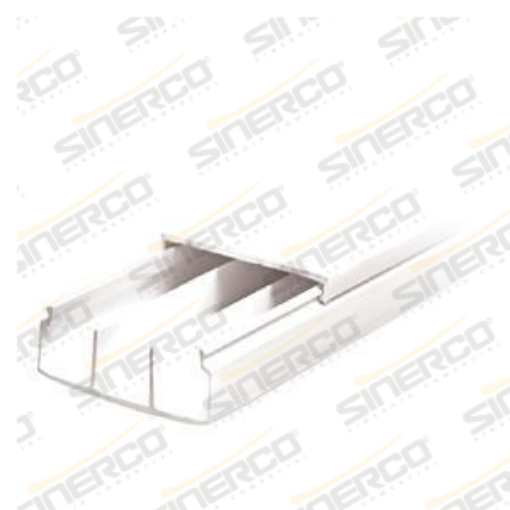 Imagen de CANAL 62X41 2.00 ML BLANCO 3 VIAS PAQ CON 6 PZAS