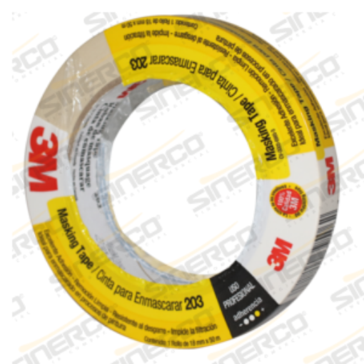 Imagen de 203 MASKING TAPE 0.072 X 50M USO PROFESIONAL
