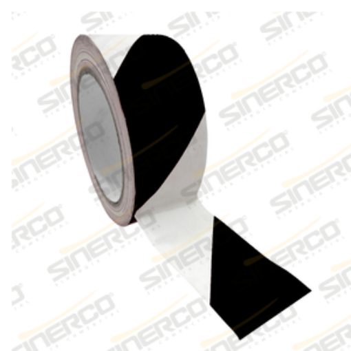 Imagen de CINTA PVC MARCAJE DE AREA 48X33 BLANCO-NEGRO