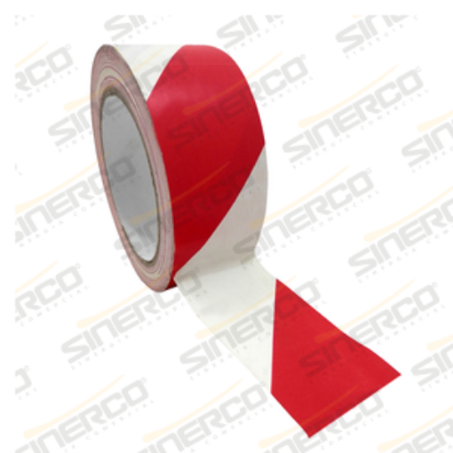 Imagen de CINTA PVC MARCAJE DE AREA 48X33 BLANCO-ROJO