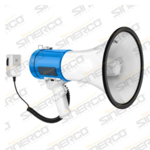 Imagen de MEGAFONO DE MANO 25W C/ SIRENA Y MIC. INCLUIDO