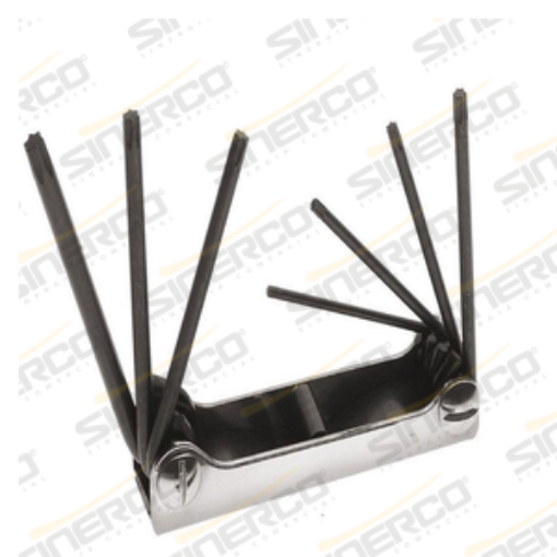 Imagen de JUEGO DE LLAVES PLEGABLES TORX