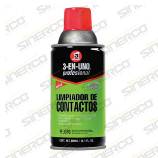 Imagen de 3-EN-UNO TECNICO LIMPIADOR DE CONTACTOS 300ML.
