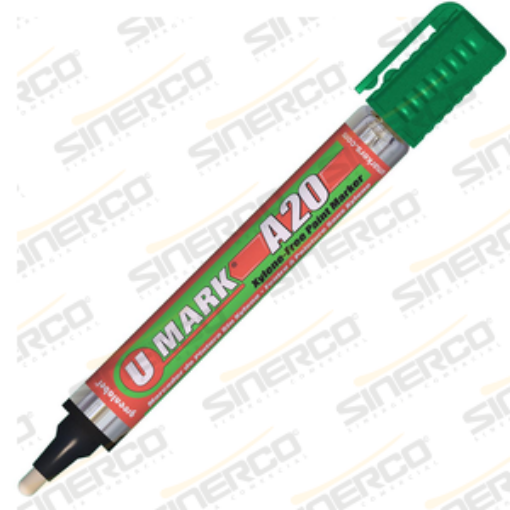 Imagen de MARCADOR PARA METAL A20 U-MARK VERDE