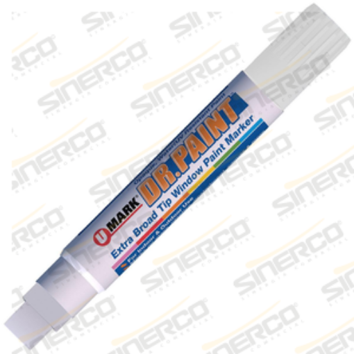 Imagen de MARCADOR DR. PAINT U-MARK BLANCO