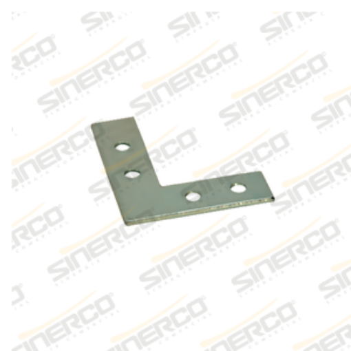 Imagen de ESCUADRA PLANA GALVANIZADA 38MM-1 1/2" CON 24 PZAS