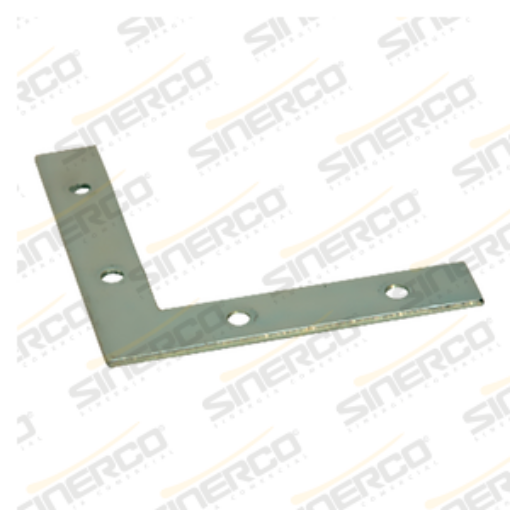 Imagen de ESCUADRA PLANA GALVANIZADA 76MM - 3" CON 24 PZAS