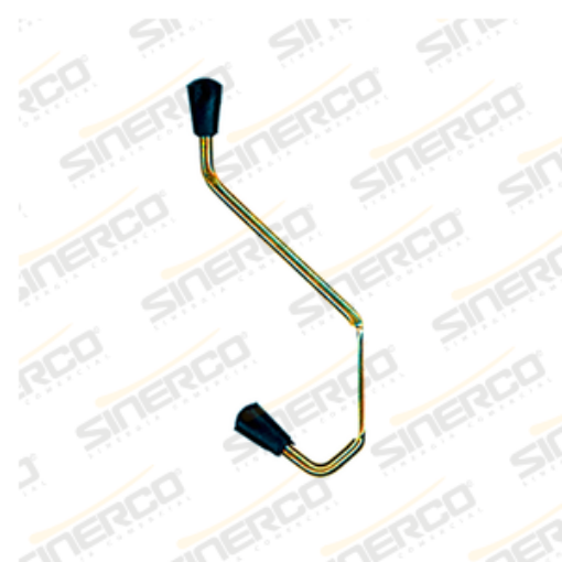 Imagen de GANCHO PERCHERO # 1 DE VARILLA LATONADO C/25 PZAS