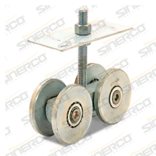 Imagen de CARRETILLA CUERPO Y RUEDA 2" ACERO JGO. C/2 PZAS.