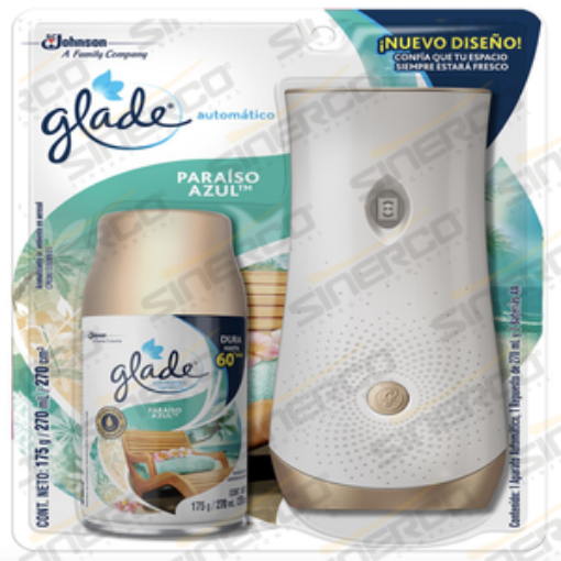 Imagen de GLADE APARATO AUT. 175G BLISTER PARAISO AZUL