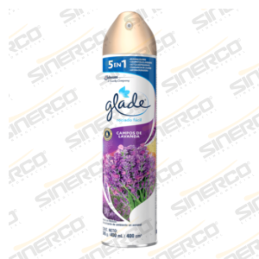 Imagen de GLADE AEROSOL 345G/ 400ML CAMPOS DE LAVANDA