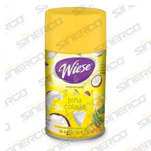 Imagen de WIESE   AEROSOL DISPARO CONTROLADO WIESE 180G/ 223ML CODIGO DE BARRAS 7501821505109 AROMA PIÑA COLADA      