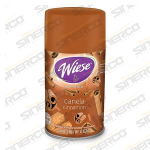 Imagen de WIESE   AEROSOL DISPARO CONTROLADO WIESE 180G/ 223ML CODIGO DE BARRAS 7501821505222 AROMA CANELA      