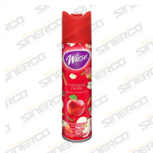 Imagen de WIESE   AROMATIZANTE EN AEROSOL  WIESE 323G / 400ML CODIGO DE BARRAS 7501821510042 AROMA MANZANA CANELA      